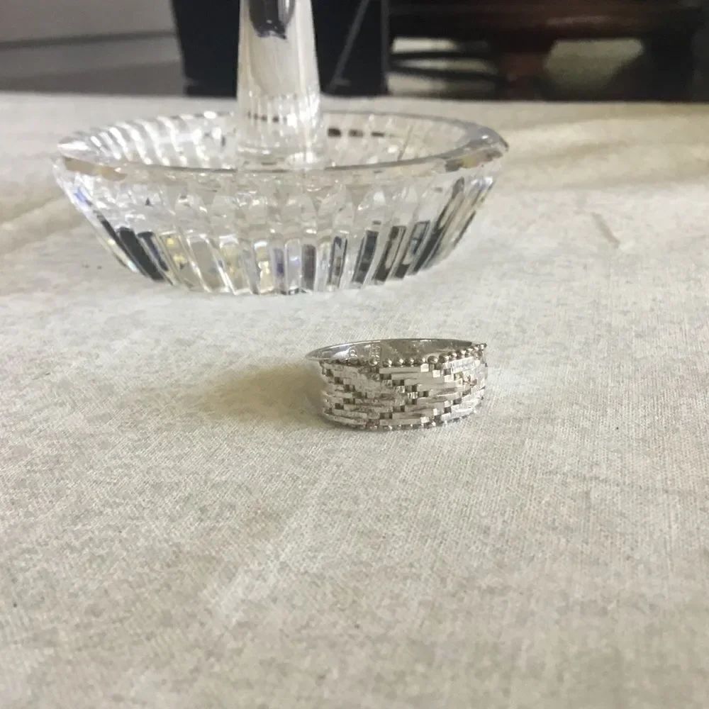 Sterling Silver Wheat Link Ring Size 8.5